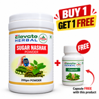 Elevgte Herbal Sugar Nashak Powder – 200gm | Buy 1 Get 1 Free + Capsule Fre